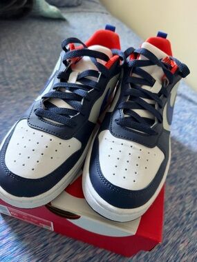 Craft Kids' Navy, White and Red Low-Top Sneakers